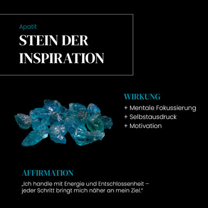 Blauer Apatit Halskette – Aquela Lumina