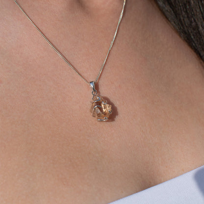 Champagner Topas Anhänger – Aurelia